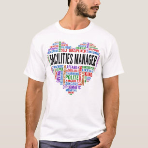 Facilities Manager Heart T-Shirt