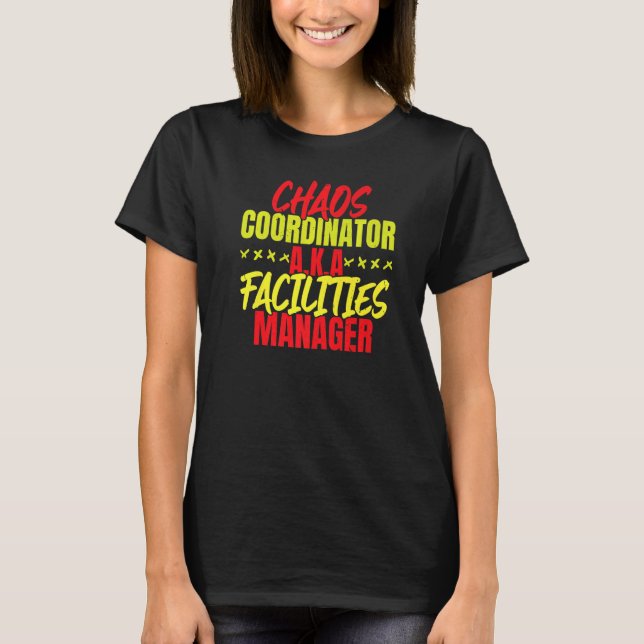 Facilities Manager Job Maintenance Employee Profes T-Shirt (Front)