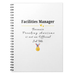 Facilities Manager Notebook