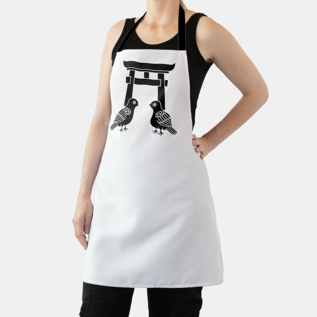 Facing doves and Torii Apron (Insitu)