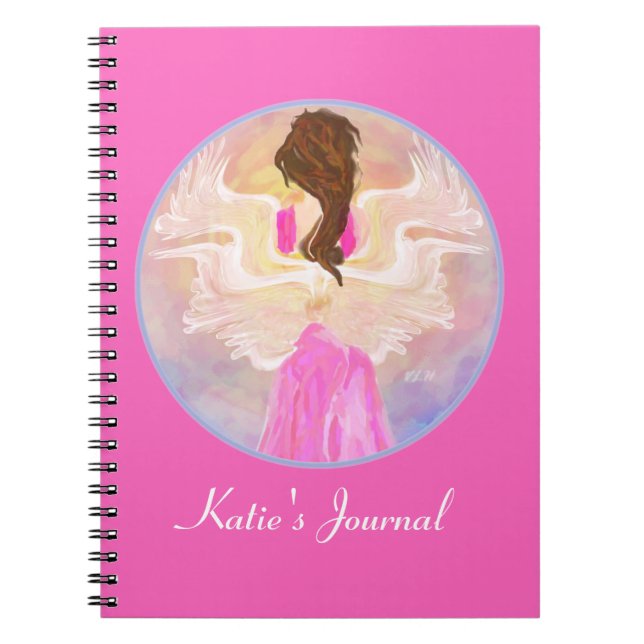 Facing The Sun Angel Art Custom Notebook (Front)