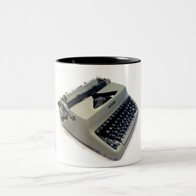 Facit TP1 typewriter Two-Tone Coffee Mug (Center)