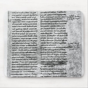 Facsimile copy mouse mat