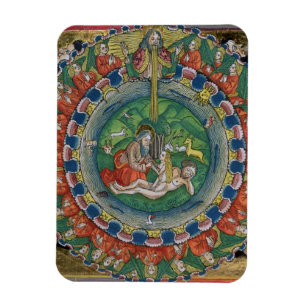 Facsimile copy of Genesis 2:22 God created Eve, fr Magnet