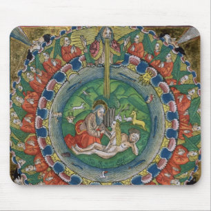 Facsimile copy of Genesis 2:22 God created Eve, fr Mouse Mat