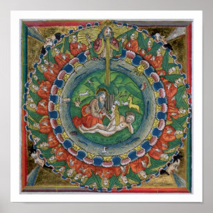 Facsimile copy of Genesis 2:22 God created Eve, fr Poster