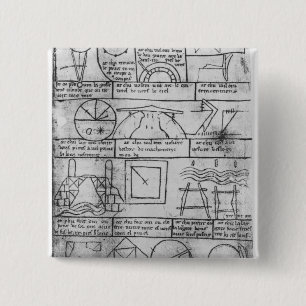 Facsimile copy of Geometrical figures 15 Cm Square Badge