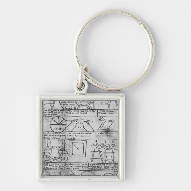 Facsimile copy of Geometrical figures Key Ring (Front)