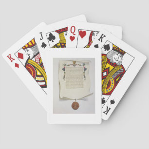 Facsimile edition of the Magna Carta, first publis Playing Cards