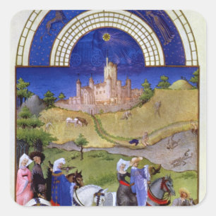 Facsimile of August: Hawking Square Sticker