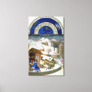 Facsimile of February Canvas Print