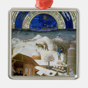 Facsimile of February Metal Tree Decoration