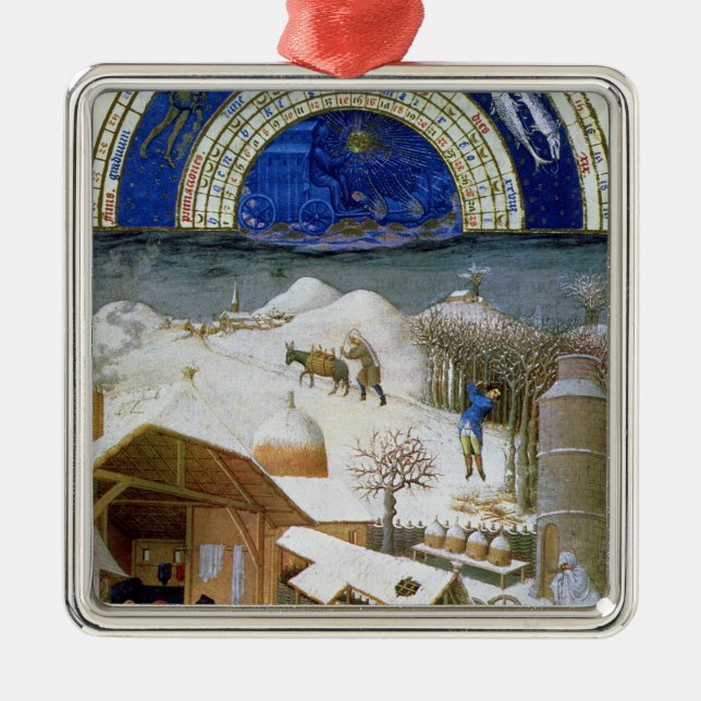 Facsimile of February Metal Tree Decoration (Front)
