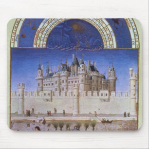 Facsimile of October: sowing the winter grain Mouse Mat