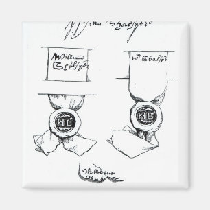 Facsimiles of William Shakespeare's signature Magnet