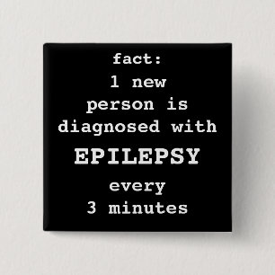 fact: 1 every 3 minutes 15 cm square badge