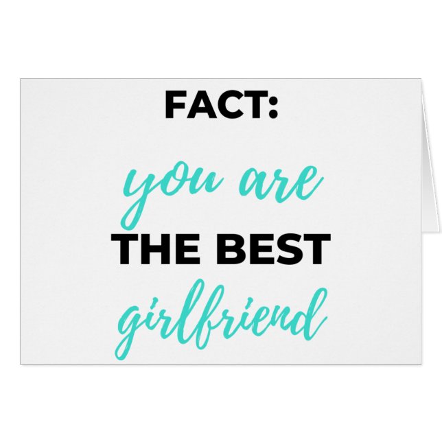 Fact: You Are The Best Girlfriend Black (Front Horizontal)