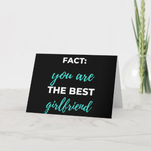 Fact: You Are The Best Girlfriend Holiday Card