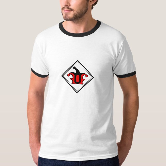 Faction of Fools Logo Men's Ringed Tee (Front)