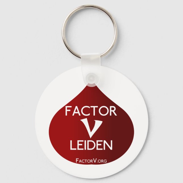Factor V Leiden Awareness Key Ring (Front)