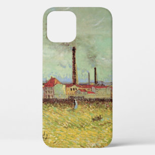 Factories at Asnieres by Vincent van Gogh iPhone 12 Case