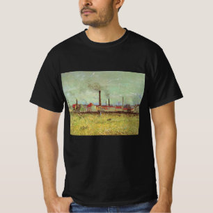 Factories at Asnieres by Vincent van Gogh T-Shirt