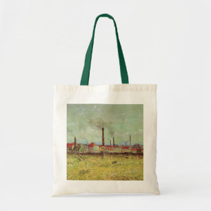 Factories at Asnieres by Vincent van Gogh Tote Bag