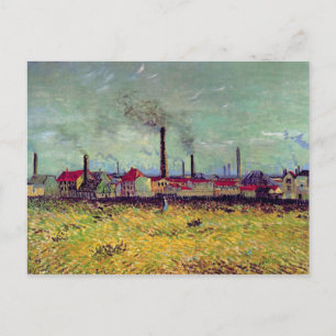 Factories at Asnières, Vincent van Gogh Postcard