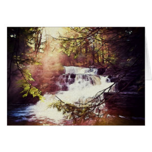 Factory Falls in the Poconos Painting