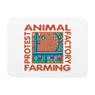 Factory Farming, Animal Rights Magnet