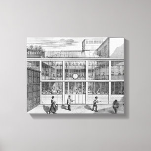 Factory for shotgun cartridges, Usine Chaudun Canvas Print