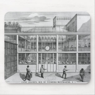 Factory for shotgun cartridges, Usine Chaudun Mouse Mat