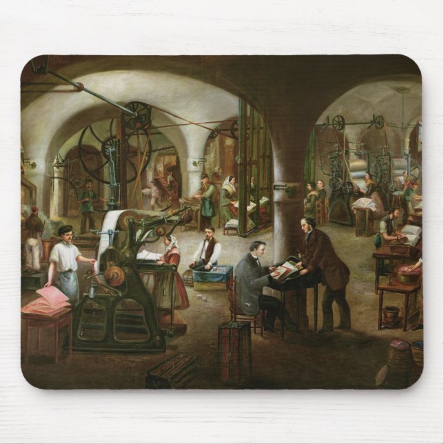 Factory in the Rue d'Aubagne, 1861 Mouse Mat (Front)