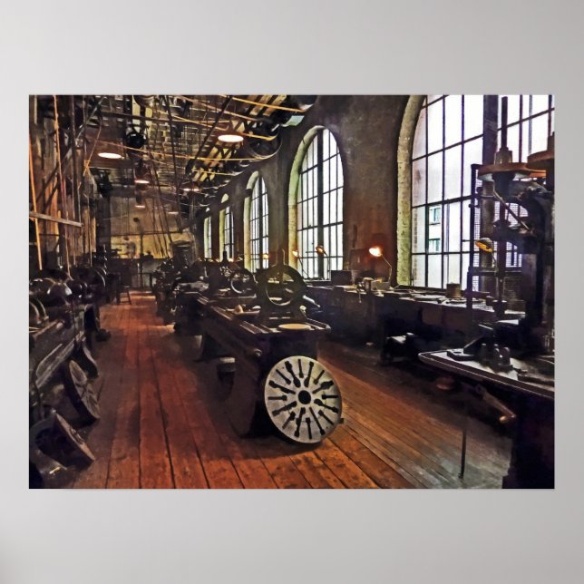 Factory Machine Shop Poster (Front)