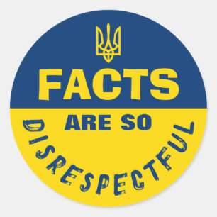 FACTS are so Disrespectful Pro Ukraine Classic Round Sticker