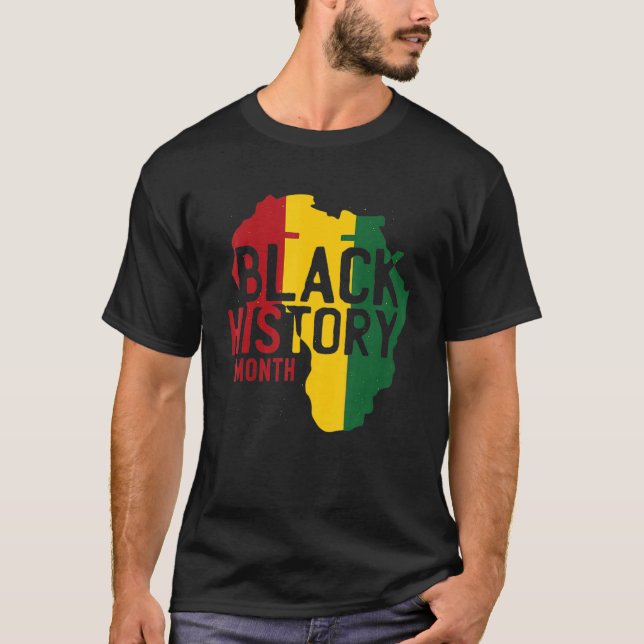 Facts Black History Month Pan African Flag Africa  T-Shirt (Front)