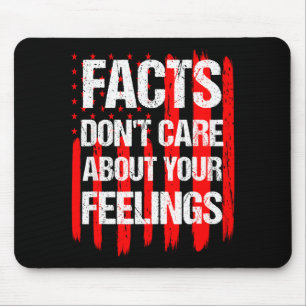 Facts Don't Care About Your Feelings Vintage Ameri Mouse Mat
