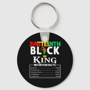 Facts Juneteenth 1865 Black King Black Queen Tee  Key Ring