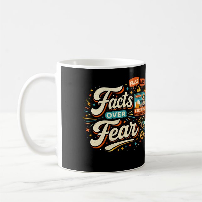 Facts Over Fear Coffee Mug (Left)