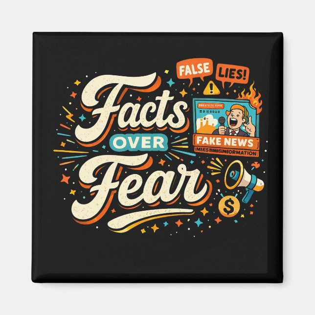 Facts Over Fear Magnet (Front)