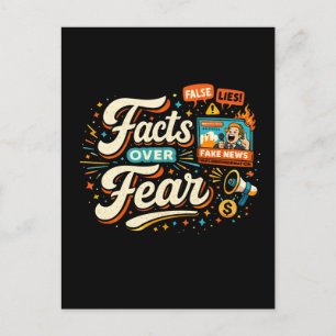 Facts Over Fear Postcard