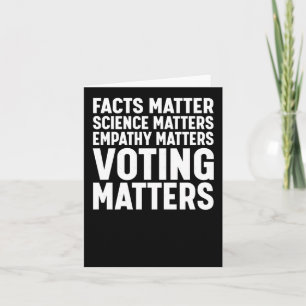 Facts Science S Voting S Liberal Democrat Sticker  Card
