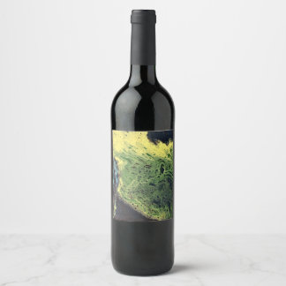 Fade Away 1 Abstract Wine Bottle Label