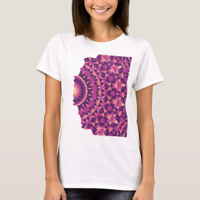 Fade Away Tiling Pattern T-Shirt (Front)