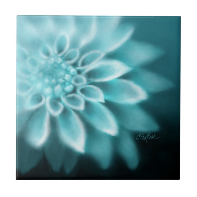 Fade to Black Dahlia  Tile (Front)