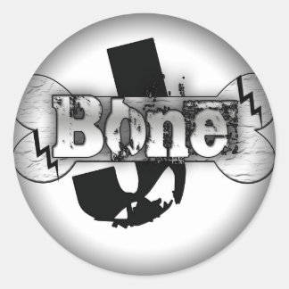 Fade to Black Round Stickers