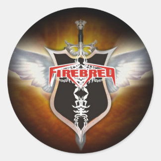 Fade to Black Round Stickers