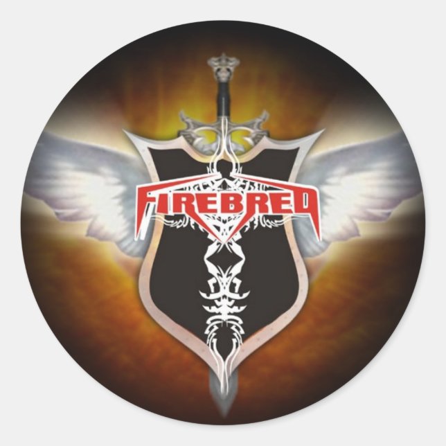 Fade to Black Round Stickers (Front)