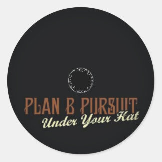 Fade to Black Round Stickers