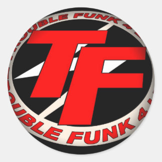 Fade to Black Round Stickers